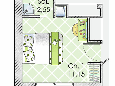 Plan habillé Zoom - maison - Une maison à la beauté intemporelle