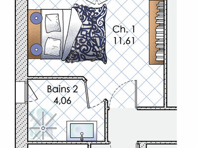 Plan habillé Zoom - maison - Une grande maison dans la Vienne