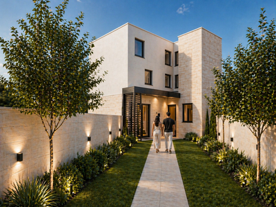 Une maison en angle et en ouverture