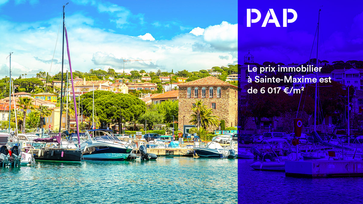 À Sainte-Maxime, les prix ont baissé de 0,2 % sur un an.