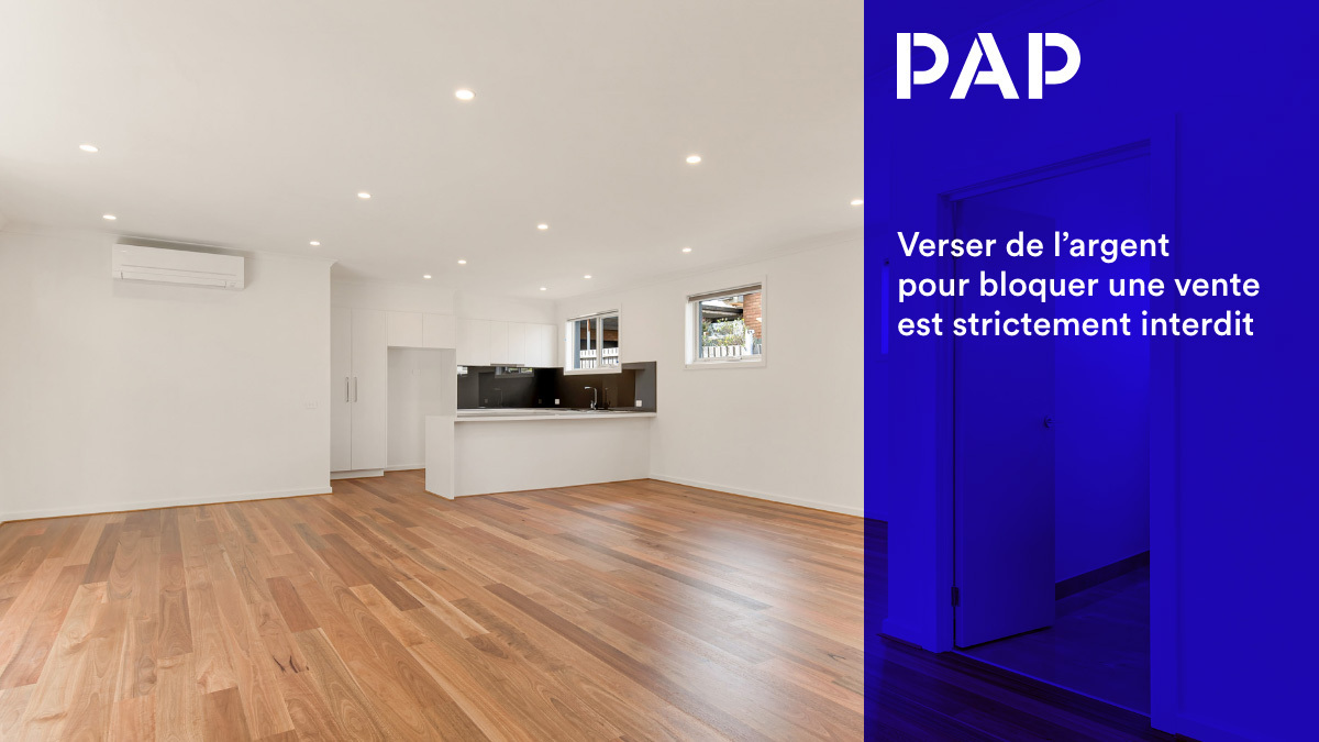 Pour réserver un logement, il faut passer par une offre d’achat.
