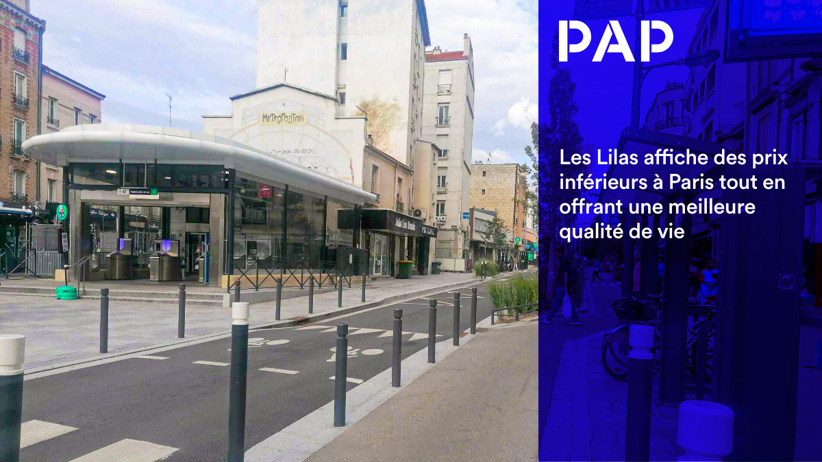 Le prix immobilier aux Lilas est de 7.203 €/m².