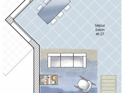 Plan habillé Zoom - maison - Une maison qui revisite le passé
