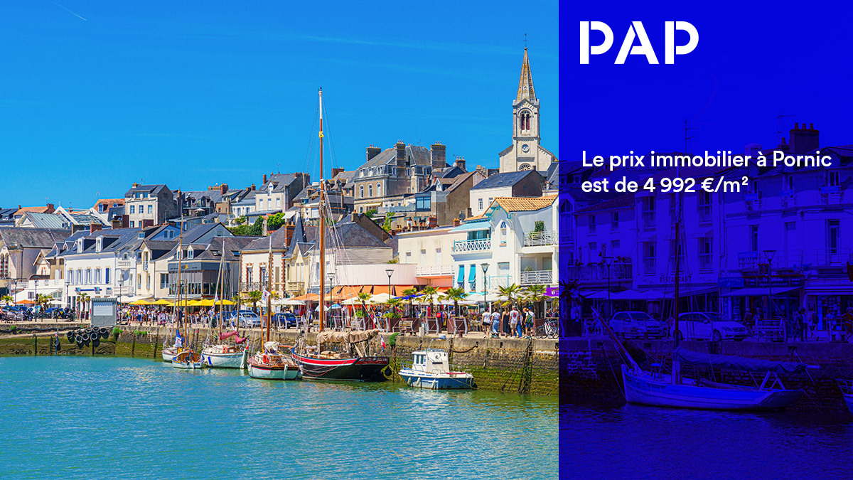 Le délai de vente à Pornic est de 72 jours.