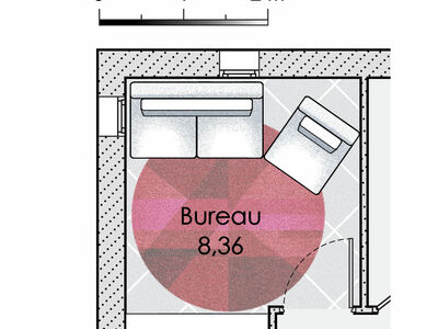 Plan habillé Zoom - maison - Une géométrie parfaite pour une maison lumineuse