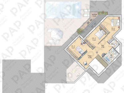 Plan habillé Etage - maison - Se fabriquer un Sud