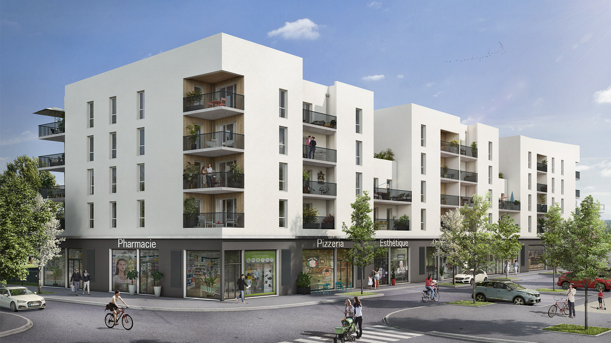 Cœur Émeraude se situe à Grand Parc, dans un nouveau quartier verdoyant