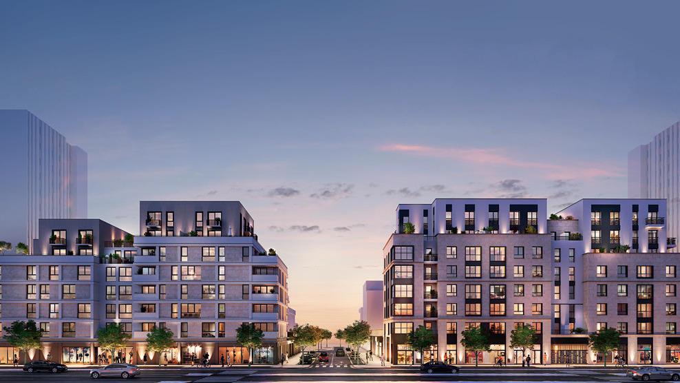 City Lights participe à la création de la silhouette urbaine  d'un quartier en plein renouveau