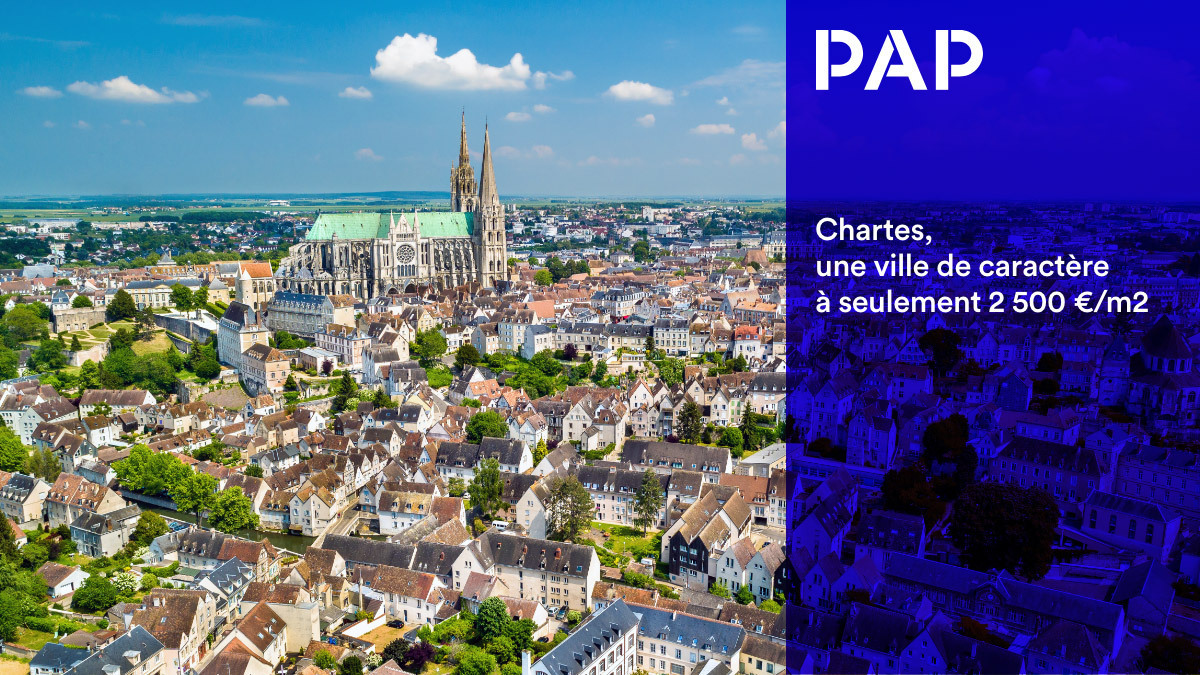 Le prix immobilier à Chartres dépasse de 400 €/m² la moyenne départementale.