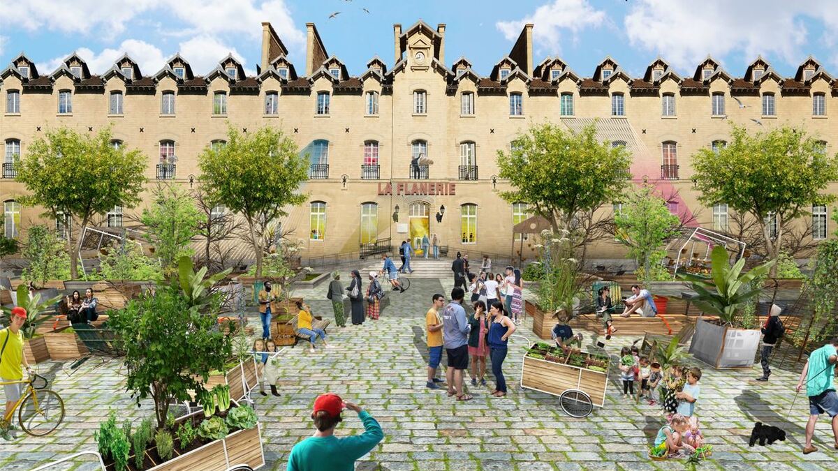 La partie sud-ouest du site accueillera bientôt 259 nouveaux logements.