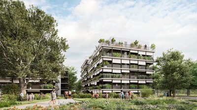 Une résidence biosourcée réinvente la ville © Bétillon &amp; Freyermuth et Pinedo Architectes/Premium Prmotion