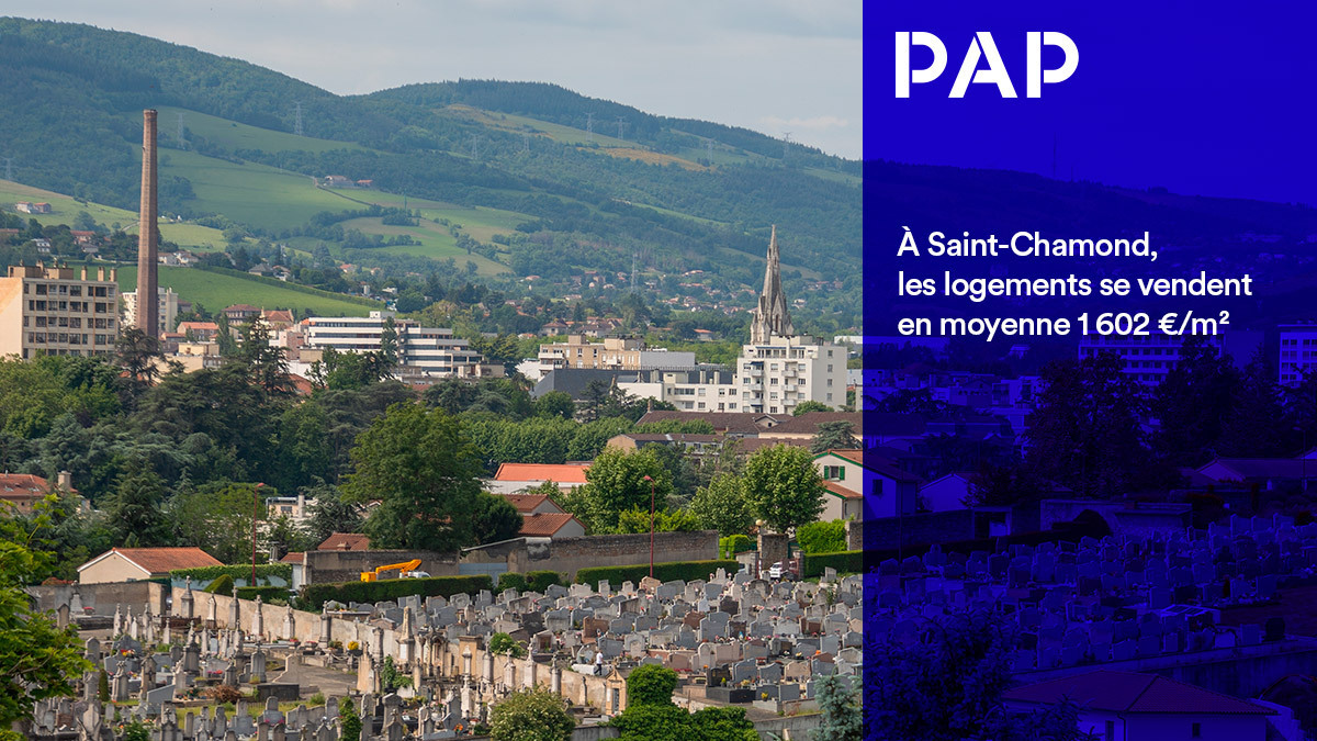 Le marché immobilier de Saint-Chamond continue de progresser.