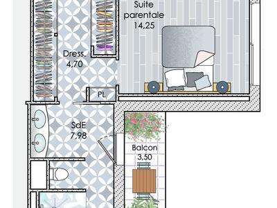 Plan habillé Zoom - maison - Un joli bijou contemporain