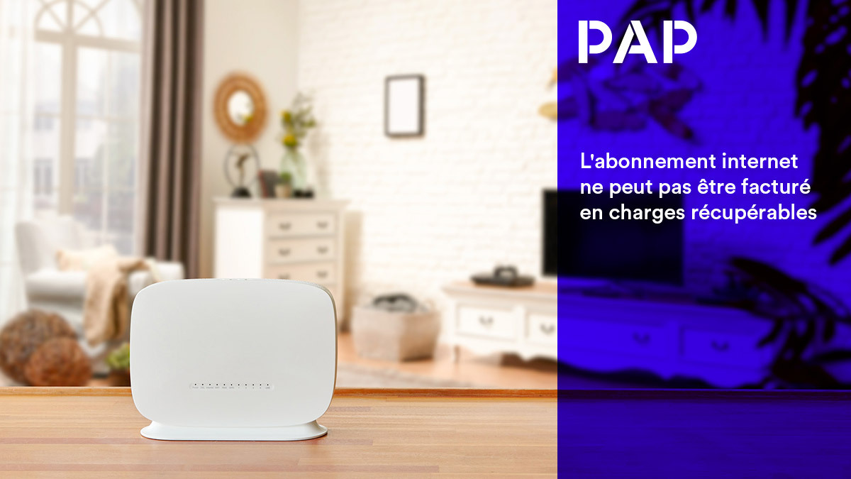 En meublé avec services inclus, un forfait internet peut être intégré dans le loyer global.