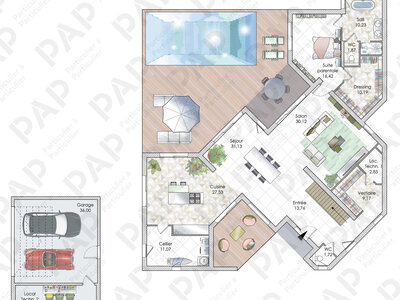 Plan habillé Rdc - maison - Se fabriquer un Sud