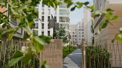 Un jour, un EcoQuartier. Aujourd'hui : l'EcoQuartier Bords de Seine, à Issy-les-Moulineaux (92) © Ministère du Logement et de l'Habitat durable