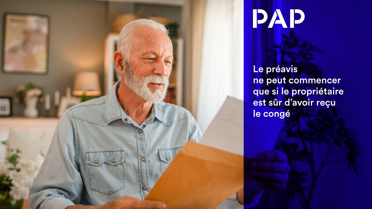 Le préavis court à partir de la réception du congé, et non à la date d’envoi.