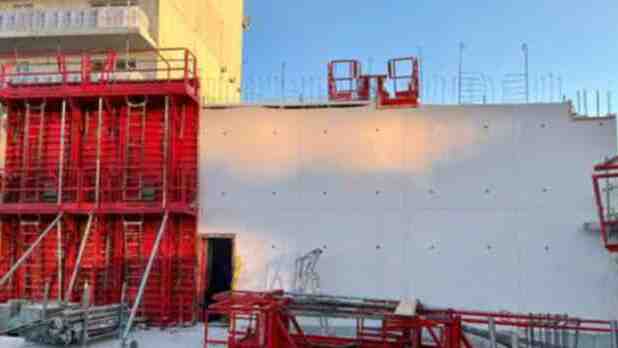 Voile de béton bas carbone sur le chantier de la résidence AL-FA