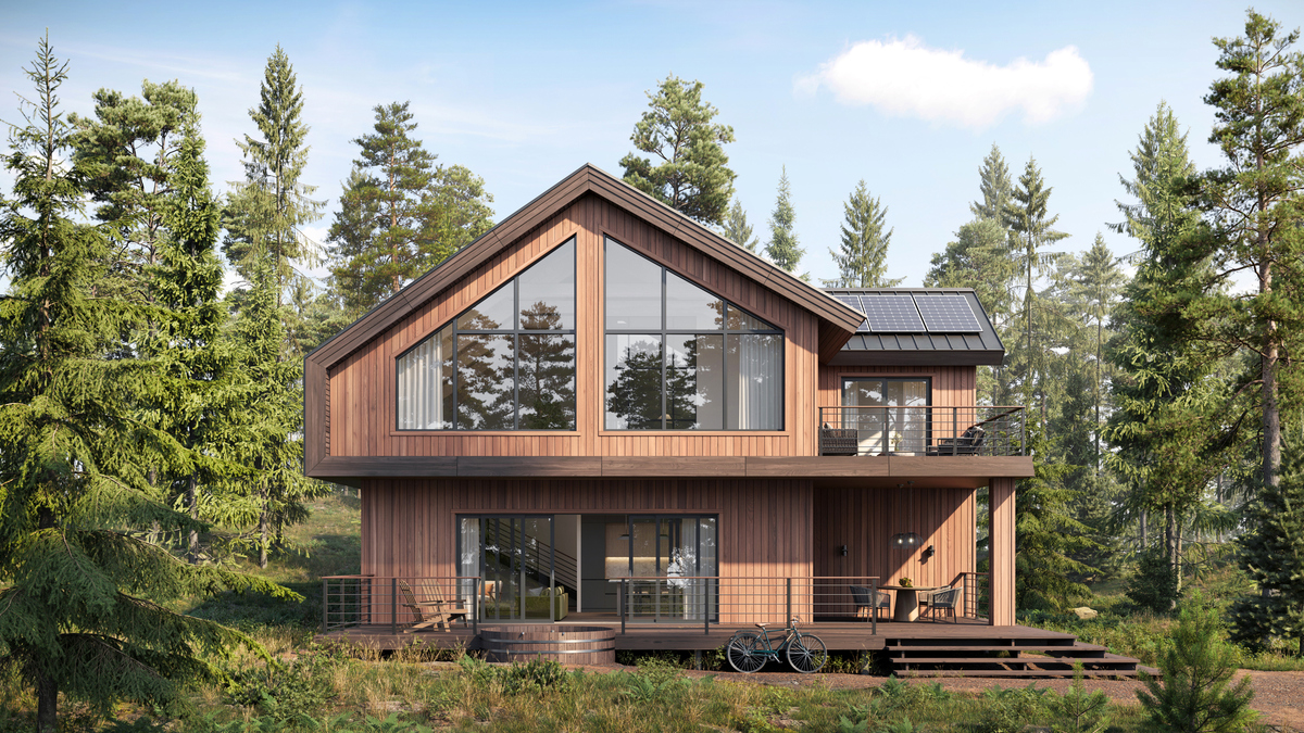La maison bois est l'habitat vert par excellence, car elle consomme peu d'énergie.