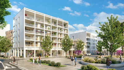 125 logements contemporains à Bron © Icade / Nexity