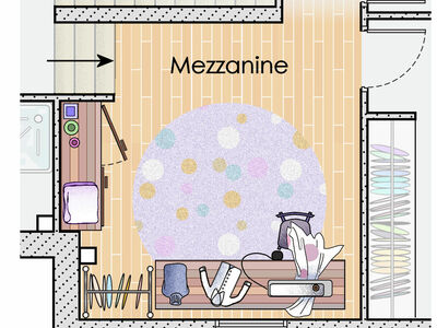 Plan habillé Zoom - maison - Une maison aux belles surfaces