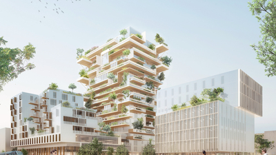 Immobilier neuf : deux tours en bois poussent à Bordeaux © Eiffage