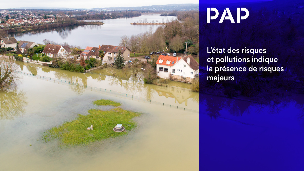 Le diagnostic sur l'état des risques et pollutions indique si le logement est soumis à des risques majeurs, les inondations par exemple.