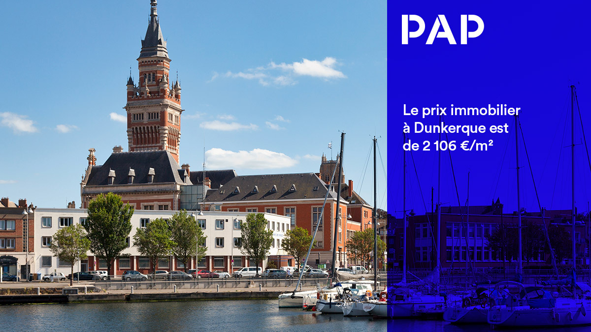 Le m² est 45 % moins cher à Dunkerque qu'à Lille.