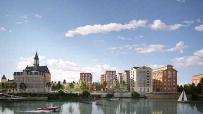 Urbanisme : à Corbeil (91), la mutation des Grands Moulins réveille le centre-ville © ZOA 3D