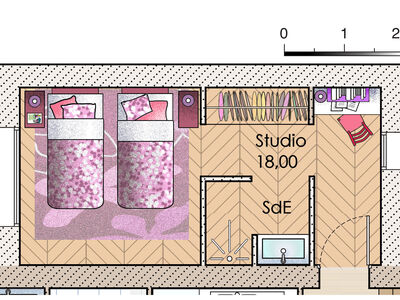 Plan habillé Zoom - maison - Une maison évolutive