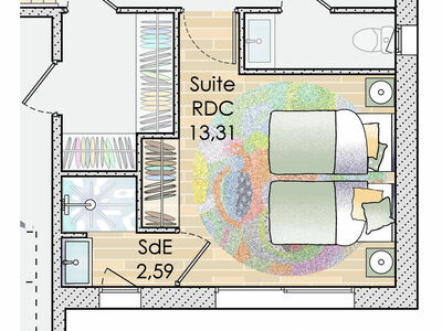 Plan de maison : Une grande maison de cinq chambres | Faire construire ...