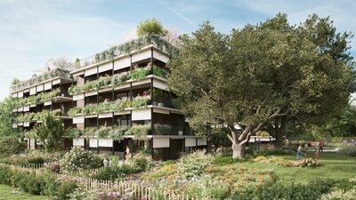 Toulouse (31) : une résidence opte pour l’isolation bois-paille © DR