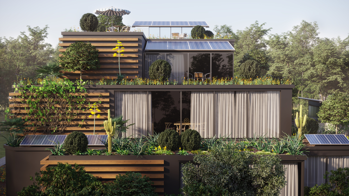 Une maison autonome est censée être indépendante des réseaux.