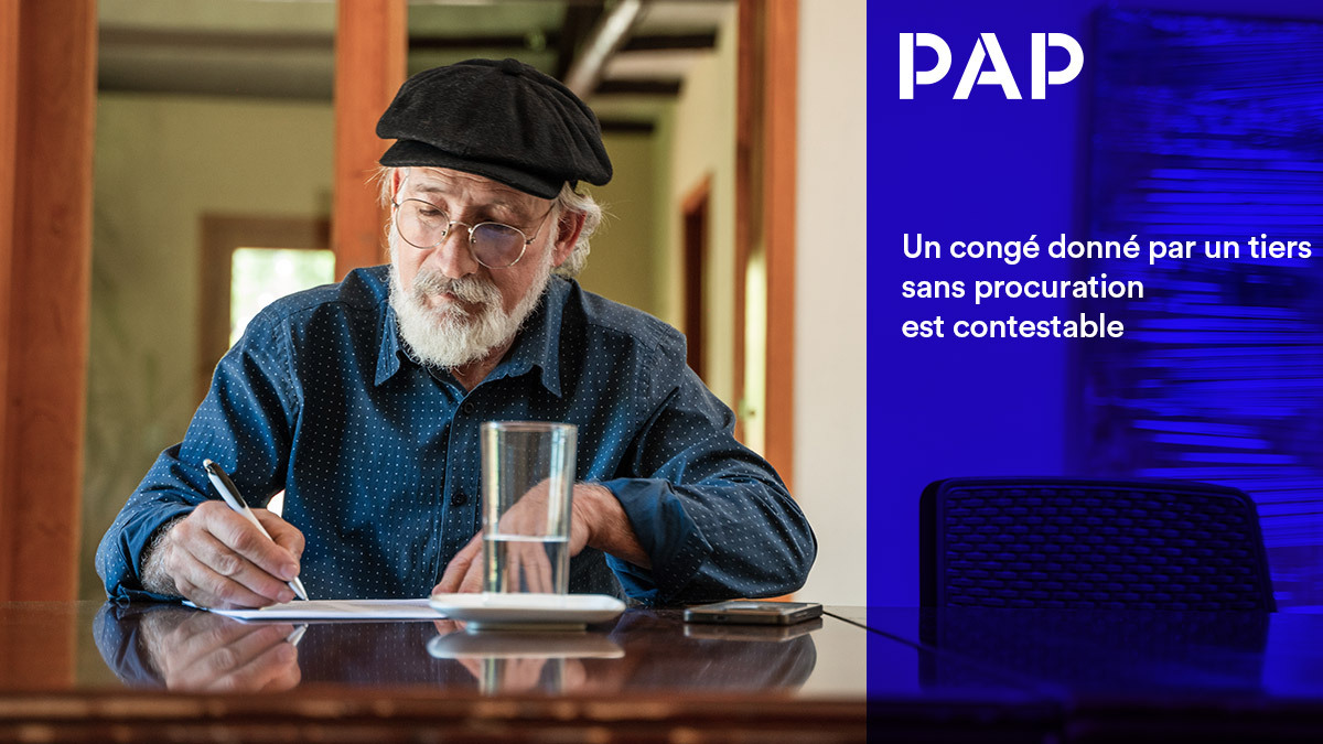 Un tiers non signataire du bail n'a pas qualité pour le résilier.