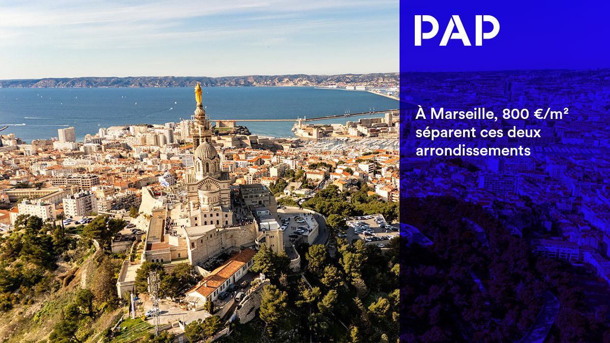 Marseille se divise entre quartiers chers au sud, prix bas au nord…