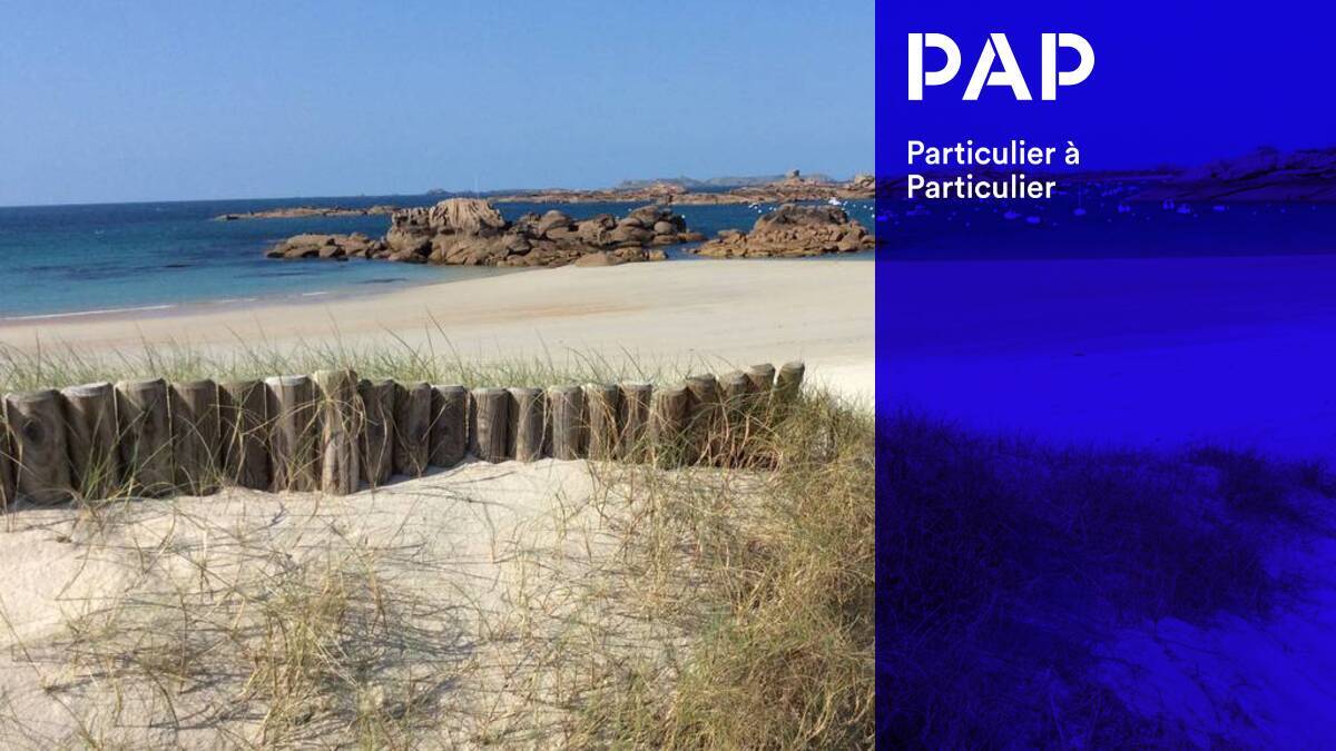 La plage de sable fin de Trégastel.
