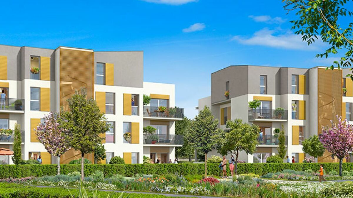 Les Jardins des Cerisiers, dans l'écoquartier du Sycomore à Bussy-Saint-Georges.