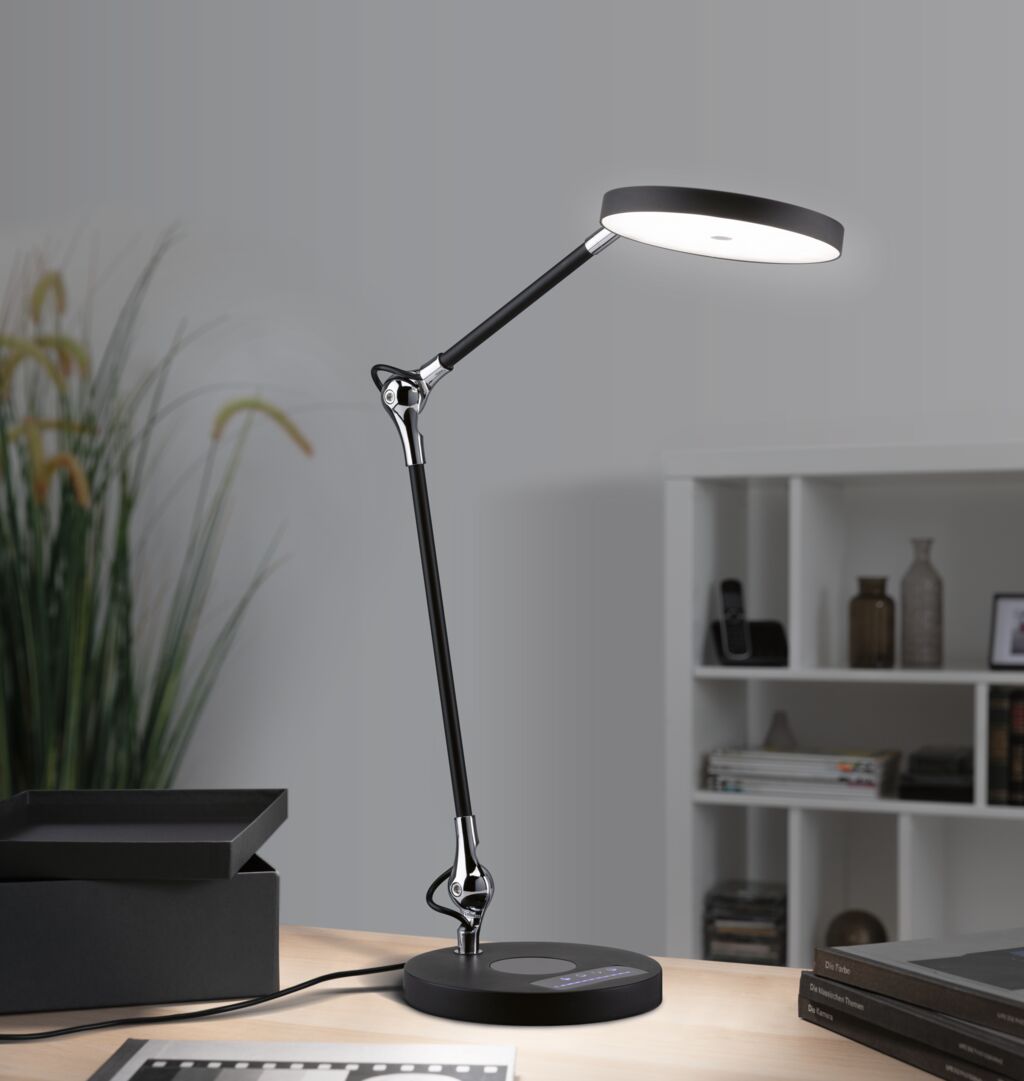 Isolé, lampe de bureau, lampe de bureau, lampadaire, lieu de