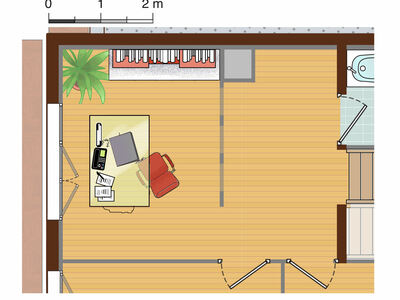 Plan habillé Zoom - maison - Une maison au service de l’homme et de la nature