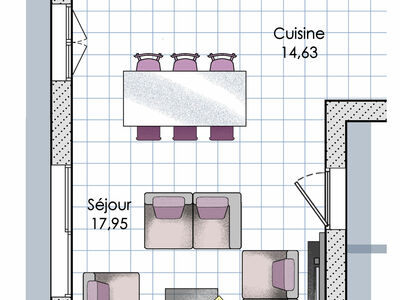 Plan habillé Zoom - maison - Une maison sculpturale dans l'Ain