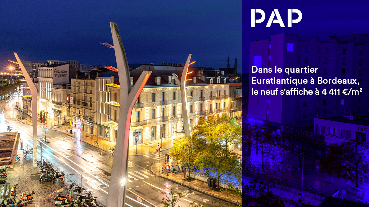 Les prix dans le neuf à Bordeaux ont perdu 10 % en un an.