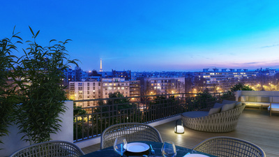 Immobilier neuf : grand luxe sur l’île de la Jatte © Agence DGM et Associés