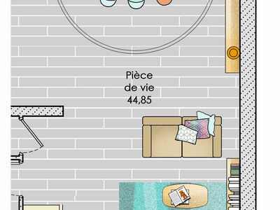 Plan habillé Zoom - maison - Une maison pourvue d'un Lumicene