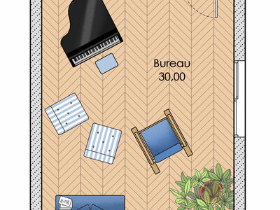 Plan habillé Zoom - maison - Une maison avec piscine en Provence