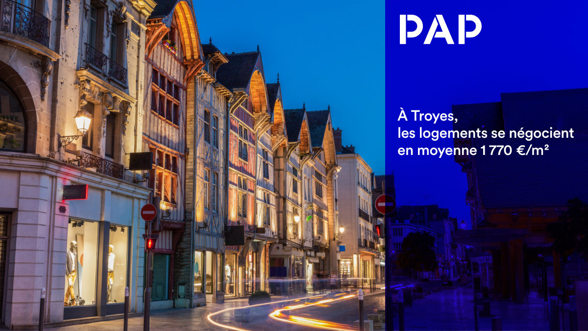 Les prix à Troyes sont presque huit fois inférieurs à ceux de la capitale.