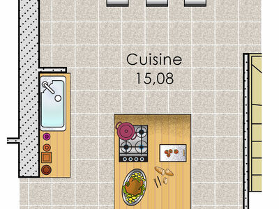 Plan habillé Zoom - maison - Lignes originales pour vaste demeure