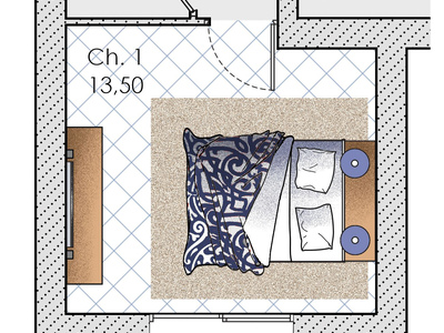 Plan habillé Zoom - maison - Une maison contemporaine en Picardie