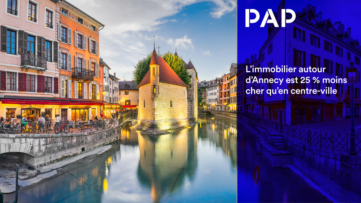 Le prix moyen de l’immobilier à Annecy s’élève à 5 213 €/m².