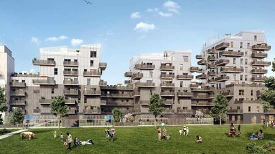 Immobilier neuf : des immeubles en bois poussent à Strasbourg ! © Bouygues Immobilier