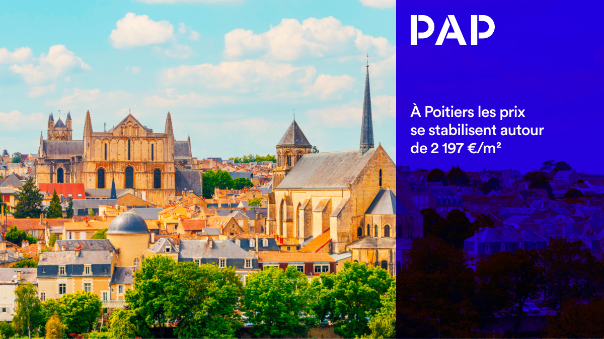 Poitiers se situe à seulement 1h20 de Paris en TGV.